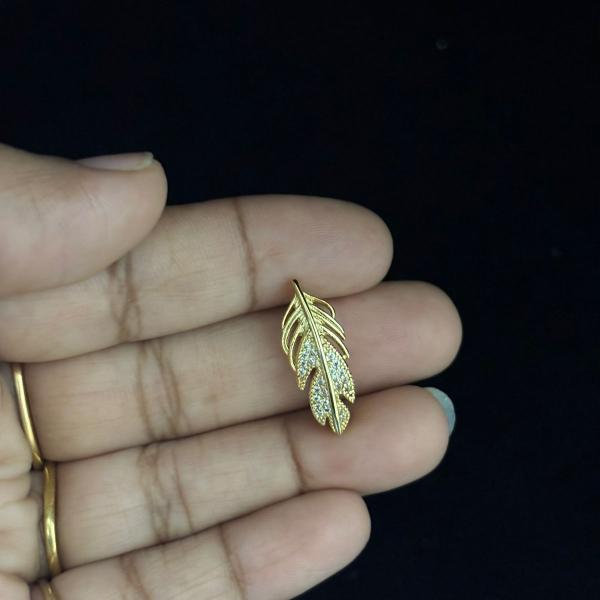 Anti Tarnish Leaf Pendant, Sold by 1 pc