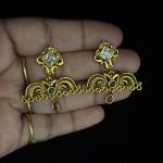 Matt Finish Earring with 8 connectors, set of 1 pair