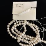 Swarosvki - White shade round Pearl 8mm