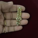 Full White Stone Mehandi Finish Pendant with side Holes