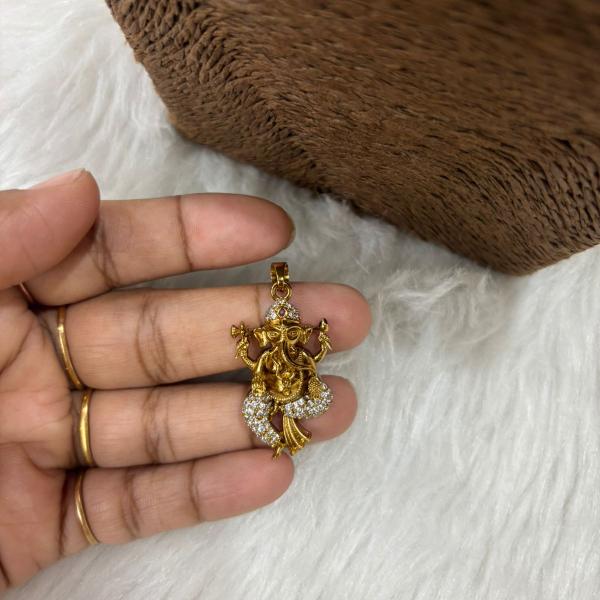Antique Shade Little Ganesha Pendant