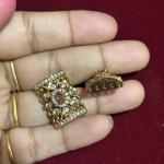 Mehandi Finish Side Pendants, set of 1 pair, colours available