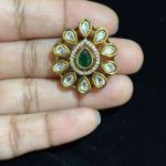 White Stone Big Drop Shape Side Pendant ,sold by 1 pc