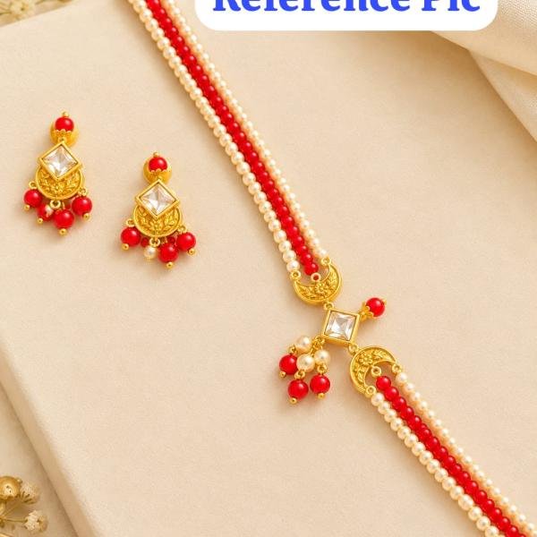 Small Choker Pendant with Earrings and Connectors