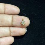 Antique Finish White Stone Small Star Flower Charms, sold by 1 pc, Minimum Qty 2 pcs