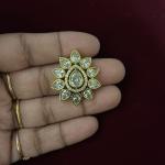 Mehandi Finish Big Size Drop Shape Pendant
