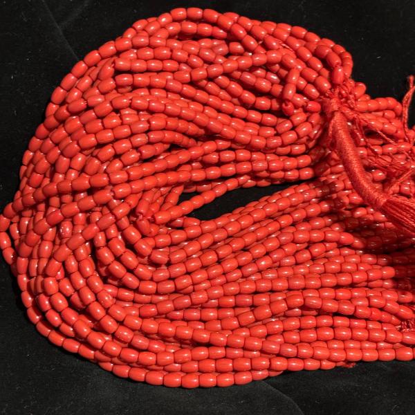 Corals Cylindrical , 7x6mm, sold by 1 line