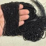 2mm Hydro (Glass) Beads, Black , Minimum Order Qty 5 lines