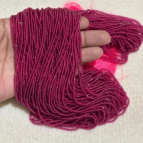 2mm Hydro (Glass) Beads, Pink , Minimum Order Qty 5 lines