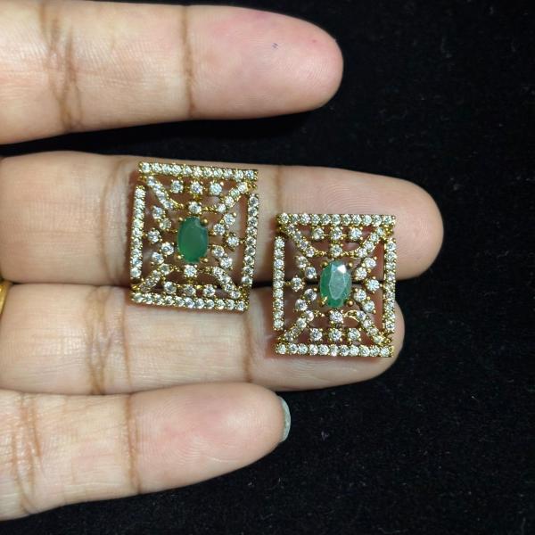 Mehandi Finish Side Pendants, set of 1 pair