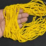 Crystals Beads Yellow 3mm size, Minimum Order Qty 2 lines