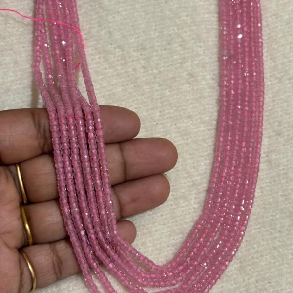 CZ Beads Baby Pink Colour 3mm 