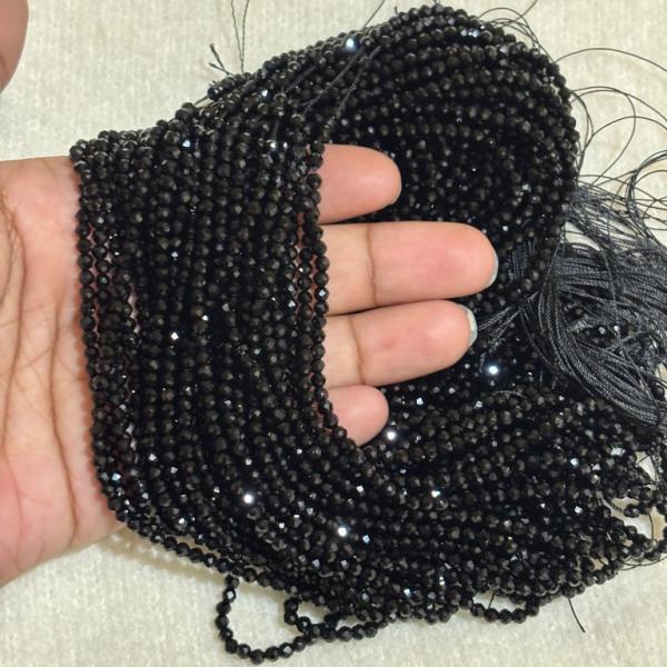 3mm Hydro (Glass) Beads, Black, Minimum Order Qty 2 lines