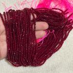 3mm Hydro (Glass) Beads, Maroon, Minimum Order Qty 2 lines