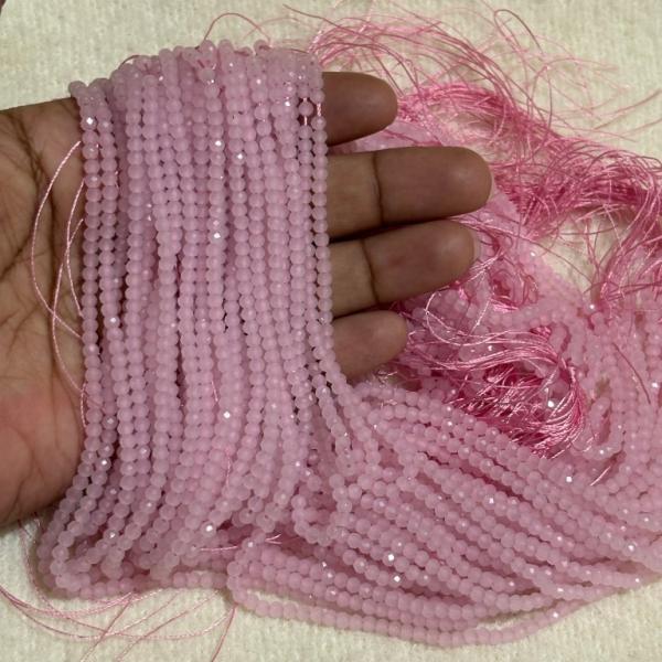 Monalisa Round  Beads Baby Pink 3mm