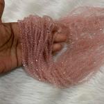 Crystals Transparent Peach colour 4mm, Minimum Order Qty 2 lines