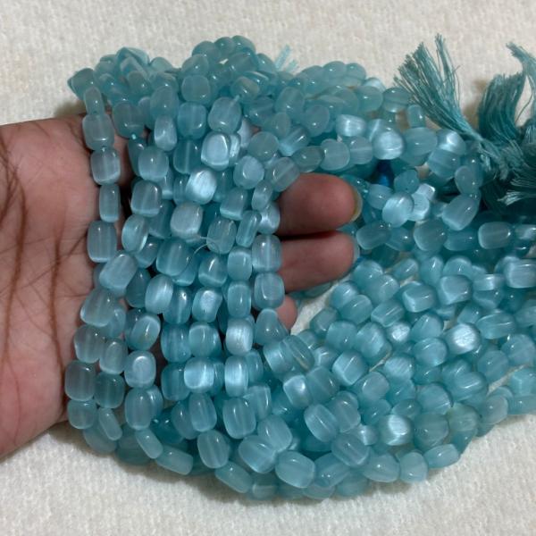 Monalisa Flat Rectangle Sky Blue 4.5x6.2x9.6mm