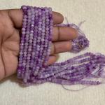 ONYX  Beads Lavender with Light Purple colour 3x4.5
