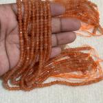ONYX  Beads Orange colour 3x4.5