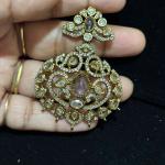 Victorian Pendant Without Earrings (Colours Available)