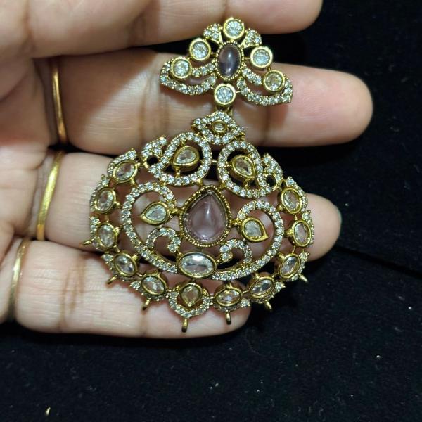 Victorian Pendant Without Earrings (Colours Available)