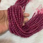 Dul Dul Beads pink colour  5 X 7mm approx