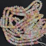 Crackle Beads Premium spring Pastel Rondelle Shape 4.4x7.8mm
