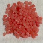 Coral Replica Synthetic Beads, Tulip Shape, 10x8mm rose Glossy shade, Pack Of 10 Pcs