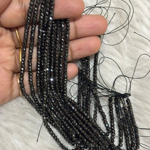 CZ Beads Black Colour 3mm