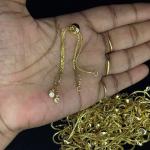 Bracelet Chains with Polki Stone,Sold by 1 pc