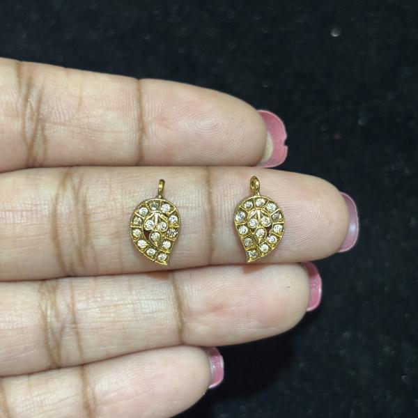 Antique Finish Mango Charms, Set of 1 pair