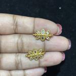 Six stones Flower shape Side Pendants, Set of 1 pair