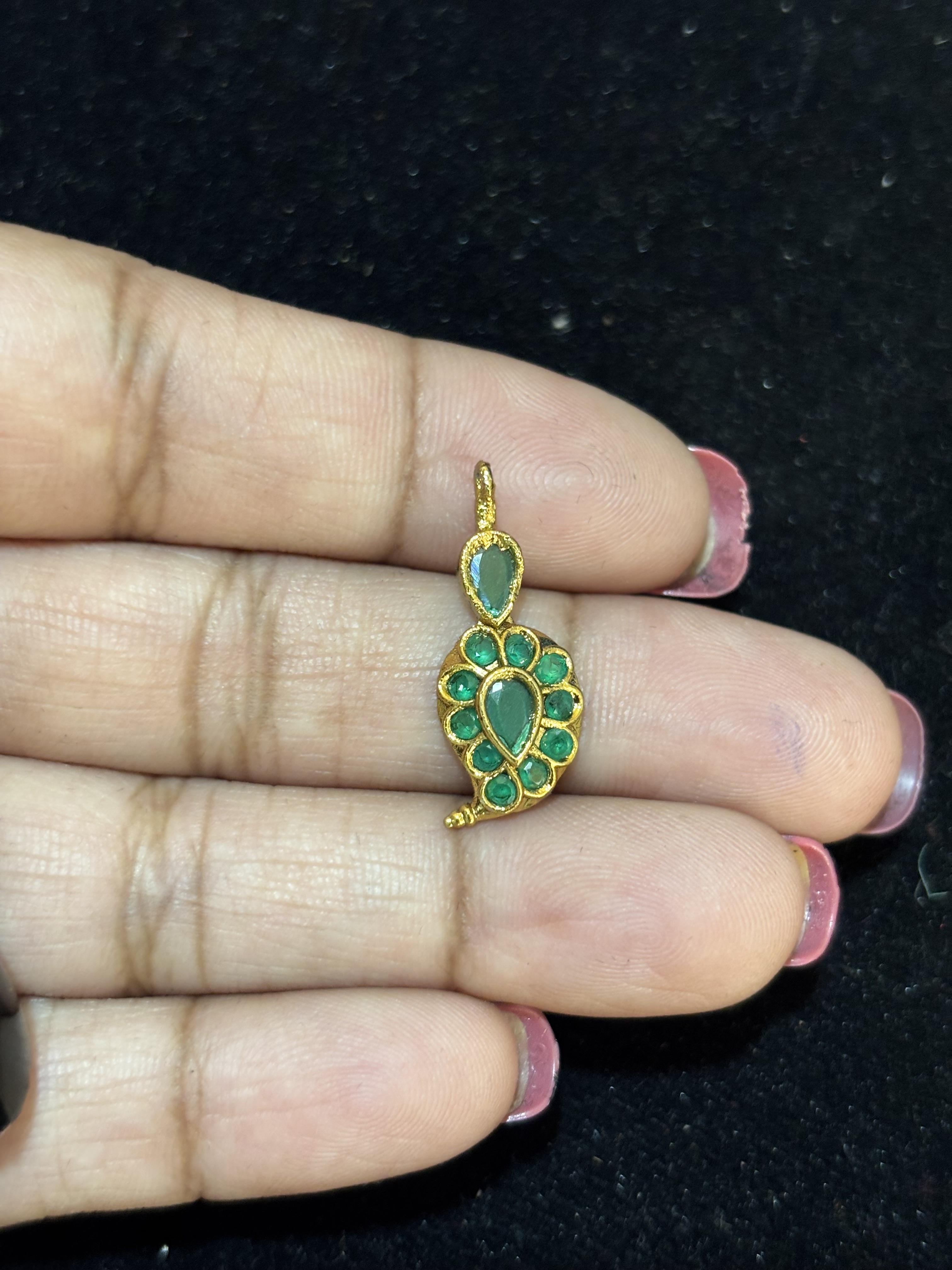 Left Facing Mango Pendants , Colours available, sold by 1 pc