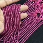 CZ Beads Pink Colour 3X4mm