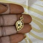 Gold Finish Mango Shape Pendant , Sold by 1 Pc , Please Select Colour