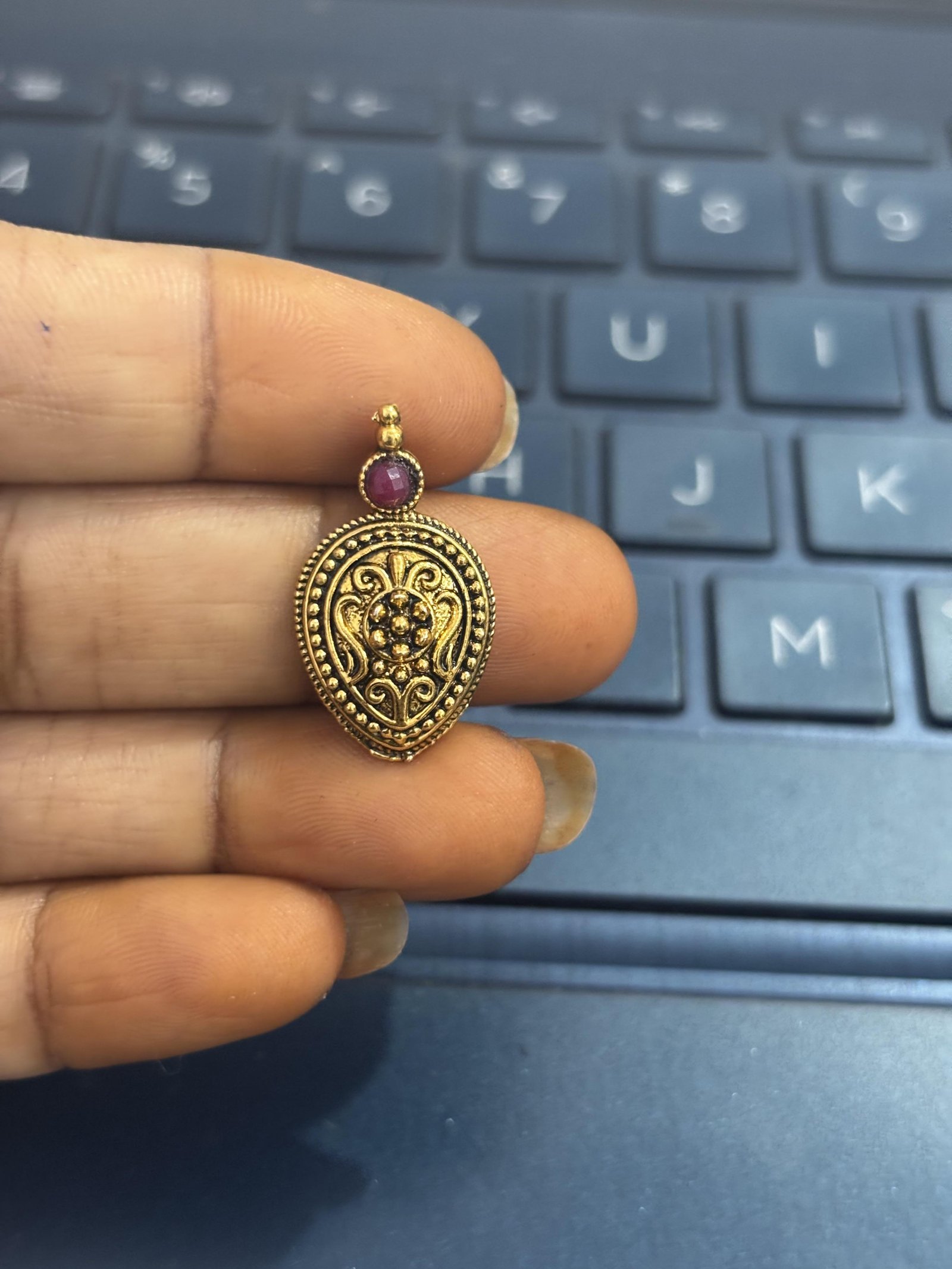 Gold Colour Oxidized Pendants, Sold By 1 Pc , Please Select Colour