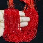 2mm Hydro (Glass) Beads, Mirchi Red , Minimum Order Qty 5 lines