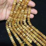 ONYX   rondelle smooth beads honey colour 5mm