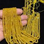 CZ Beads Yellow Colour 3mm