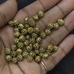 Antique Gold Nakshi balls 4mm Sold By 1 pc