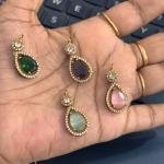 Victorian finish Small  Pendant with 1 connector, by default Sea Grean Pink Colour will be picked, please select colour.