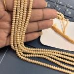 Swarosvki - 3x4mm Cream shade rondelle Shape Pearls