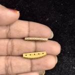 Victorian CZ Connectors with 5 Holes , set of 1 pair
