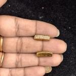 Victorian CZ Connectors with 4 Holes , set of 1 pair