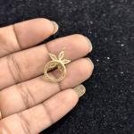 Anti-Tarnish Light Gold Shade Small Pendant , Sold By 1 Pc