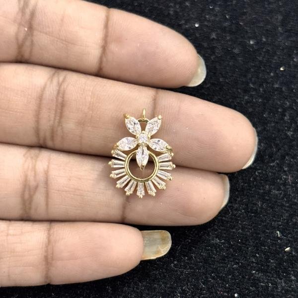 Anti-Tarnish Light Gold Shade Small Pendant , Sold By 1 Pc