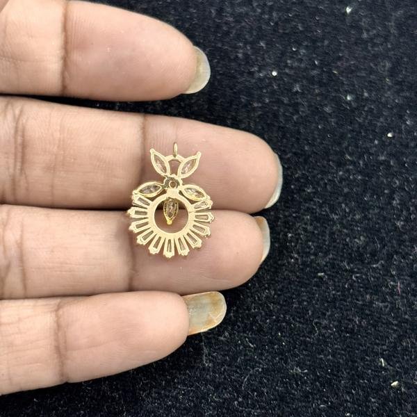 Anti-Tarnish Light Gold Shade Small Pendant , Sold By 1 Pc