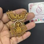 One Gram Gold Rani haram Lakshmi devi Pendant without Earrings