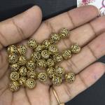 Antique Gold Nakshi balls 6x5mm Sold By 1 pc