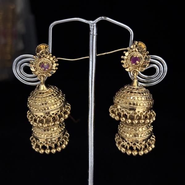 Double Butta Earrings , set of 1 pair.